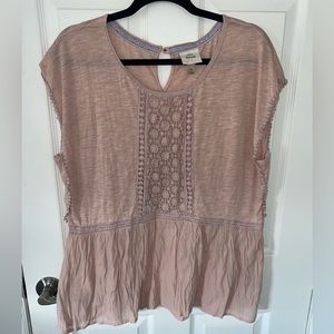 Knox Rose pink blouse size XL